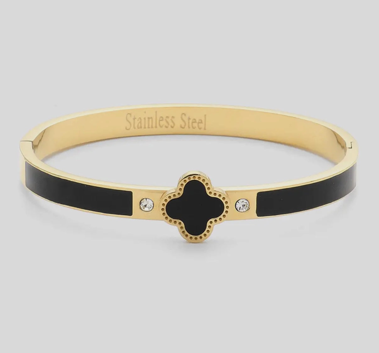 Clover Enamel Stainless Steel Bangles