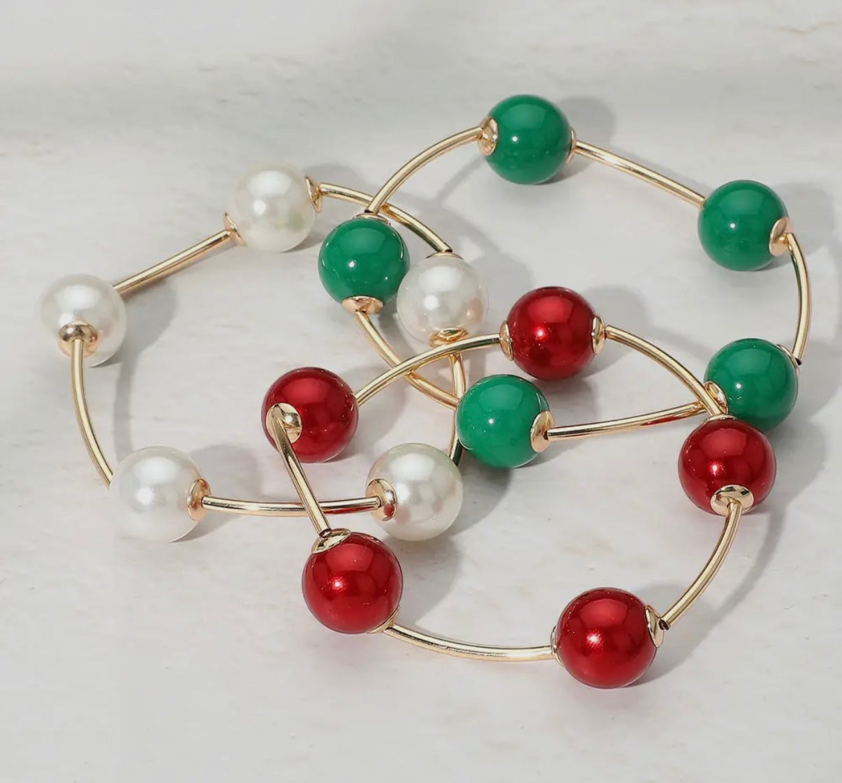 Christmas Stretch Multi-Layered Bracelet