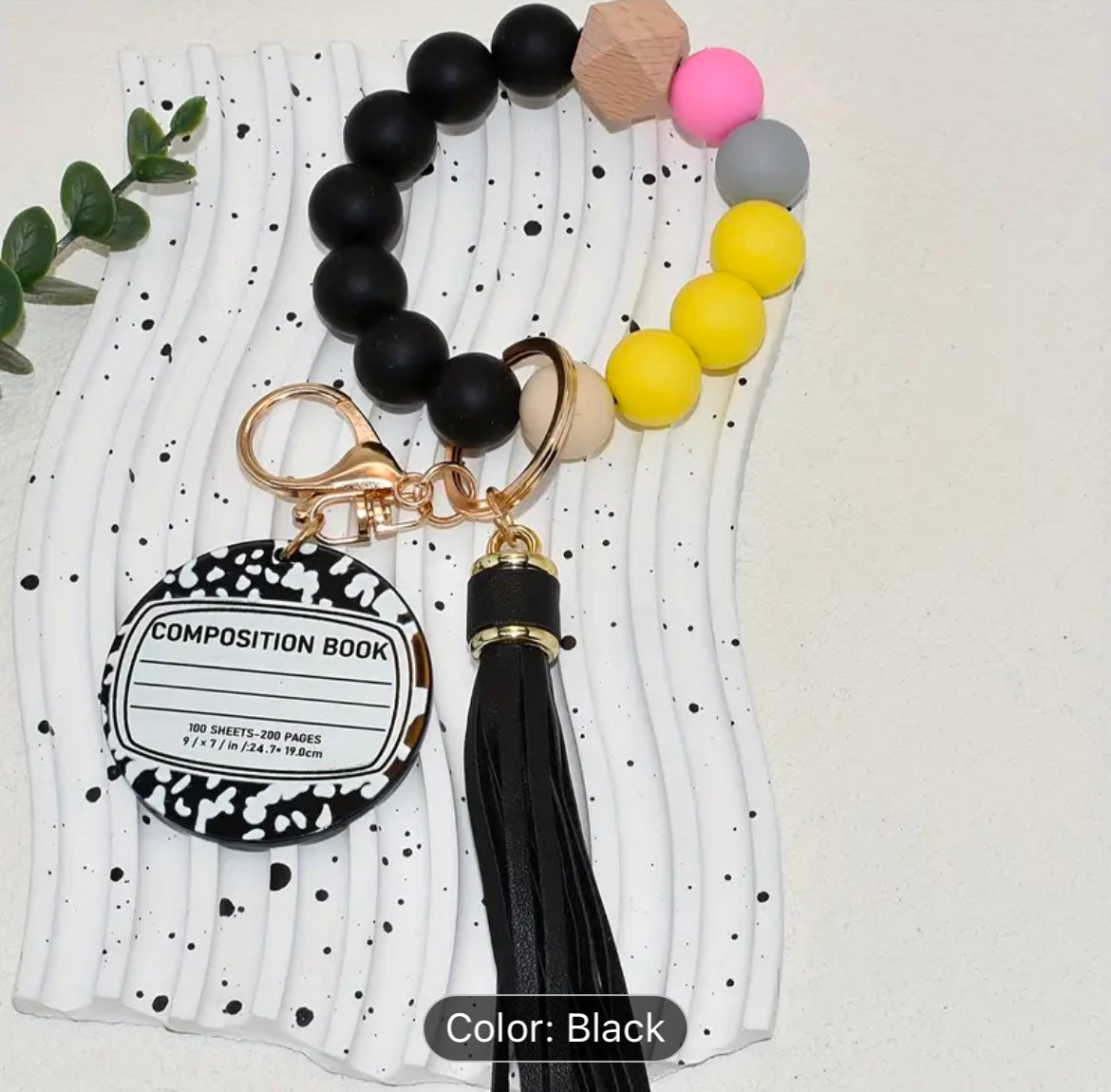 Teacher Appreciation Beaded Silicon Wristlet