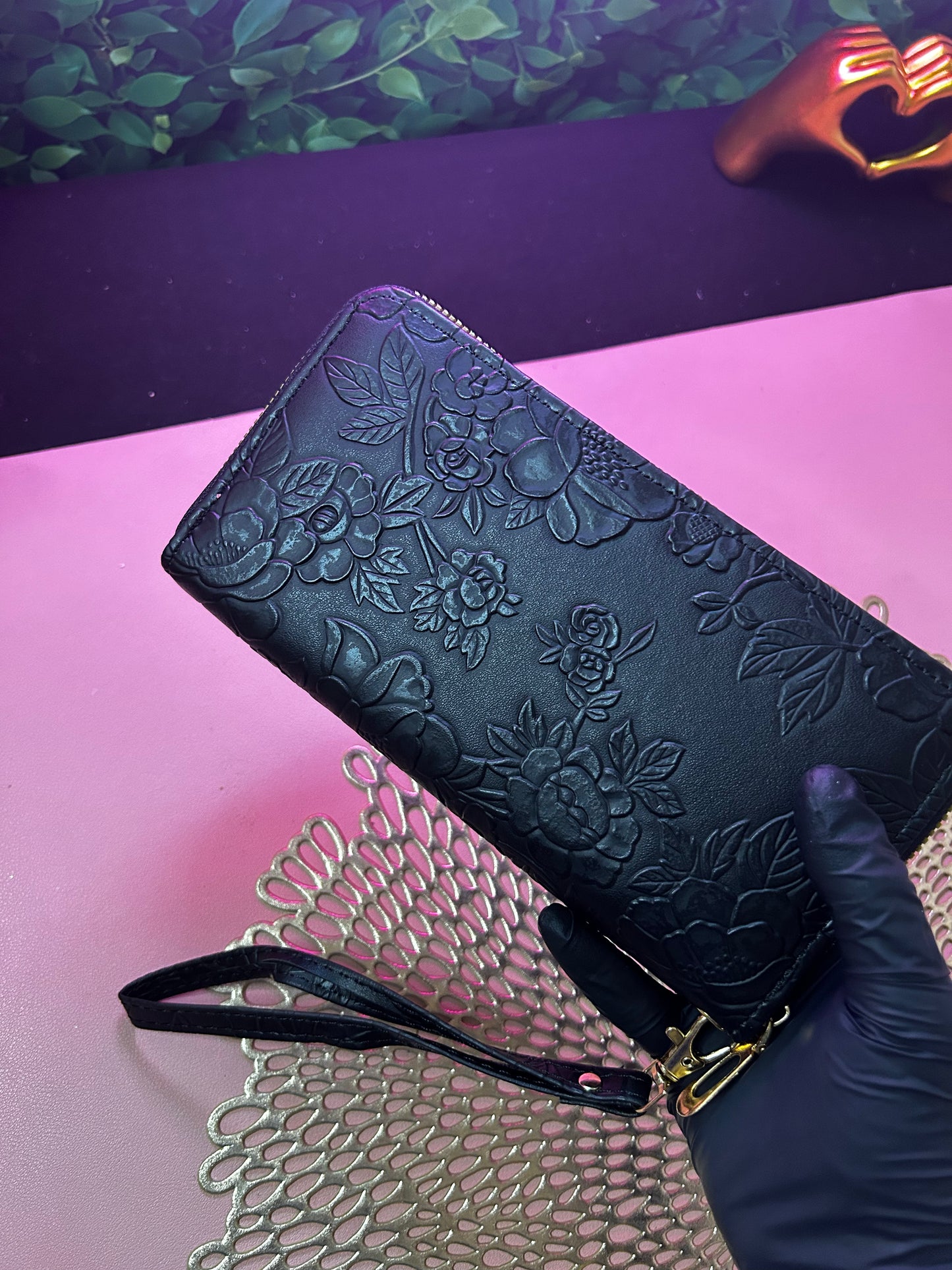 Floral Embossed Long Wallet - Available in 5 colors!