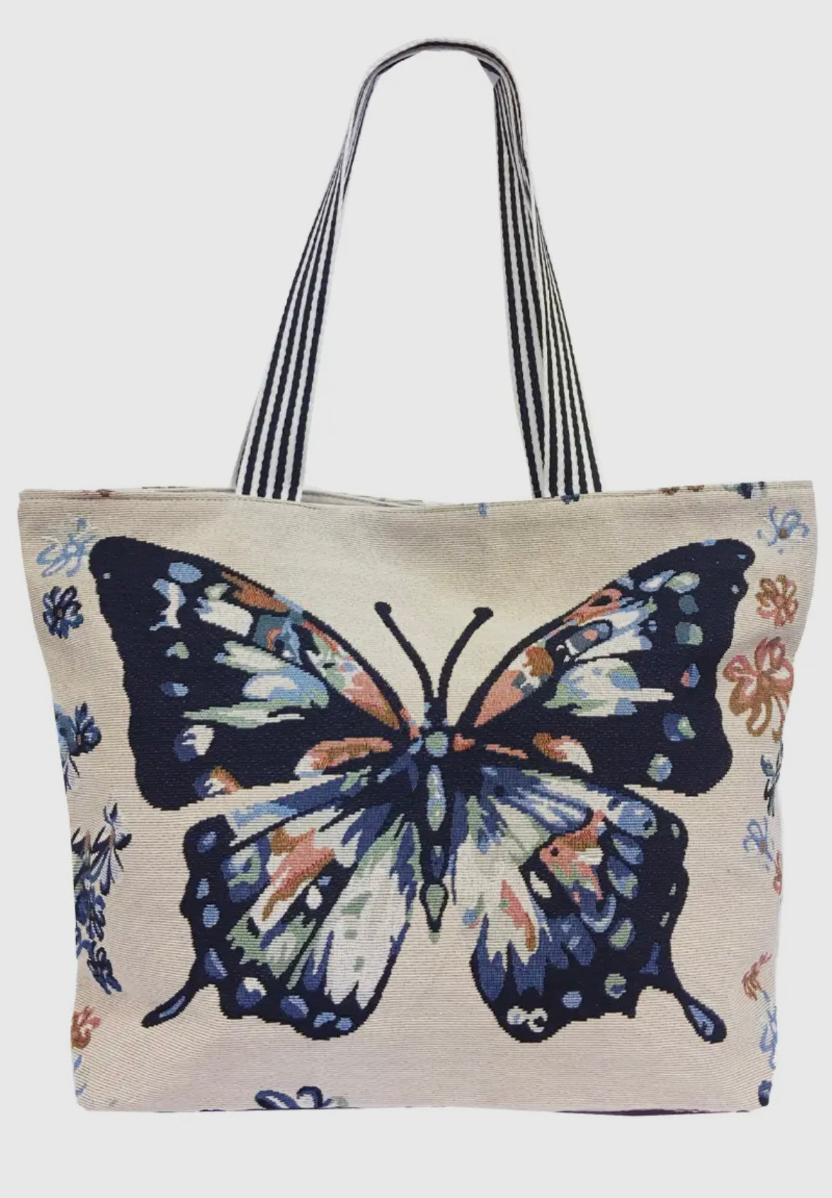 Butterfly Wonderland Tapestry Canvas Tote Bag