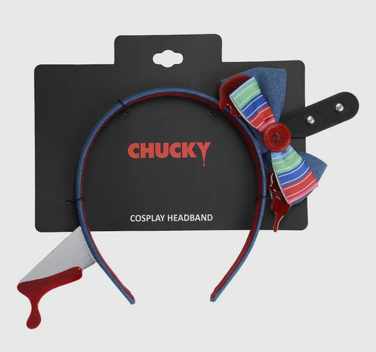 🎃 Chucky Bow & Knife Headband