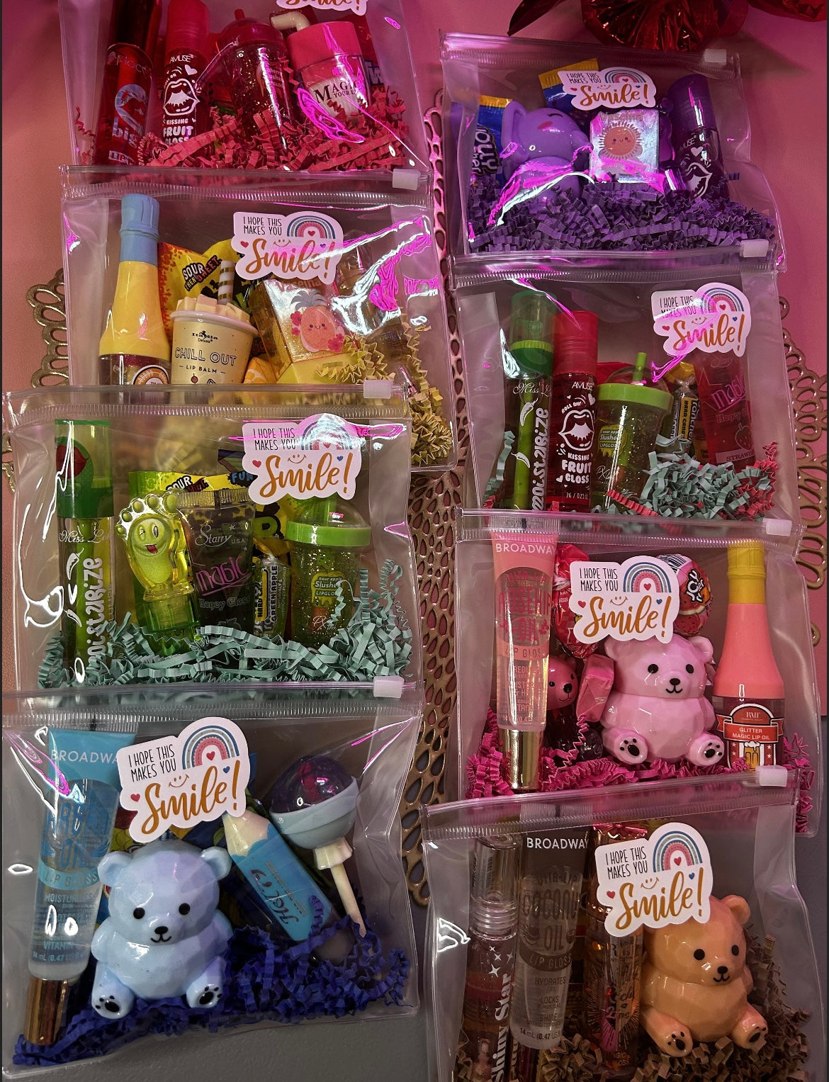 Fun Lipcare Bundle with Candy! Available in all possible colors!