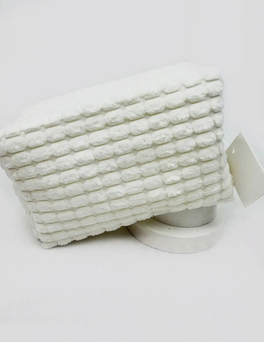 Soft Puff Textured Makeup Bag + 7pc Makeup Bundle – Limited Time Only!