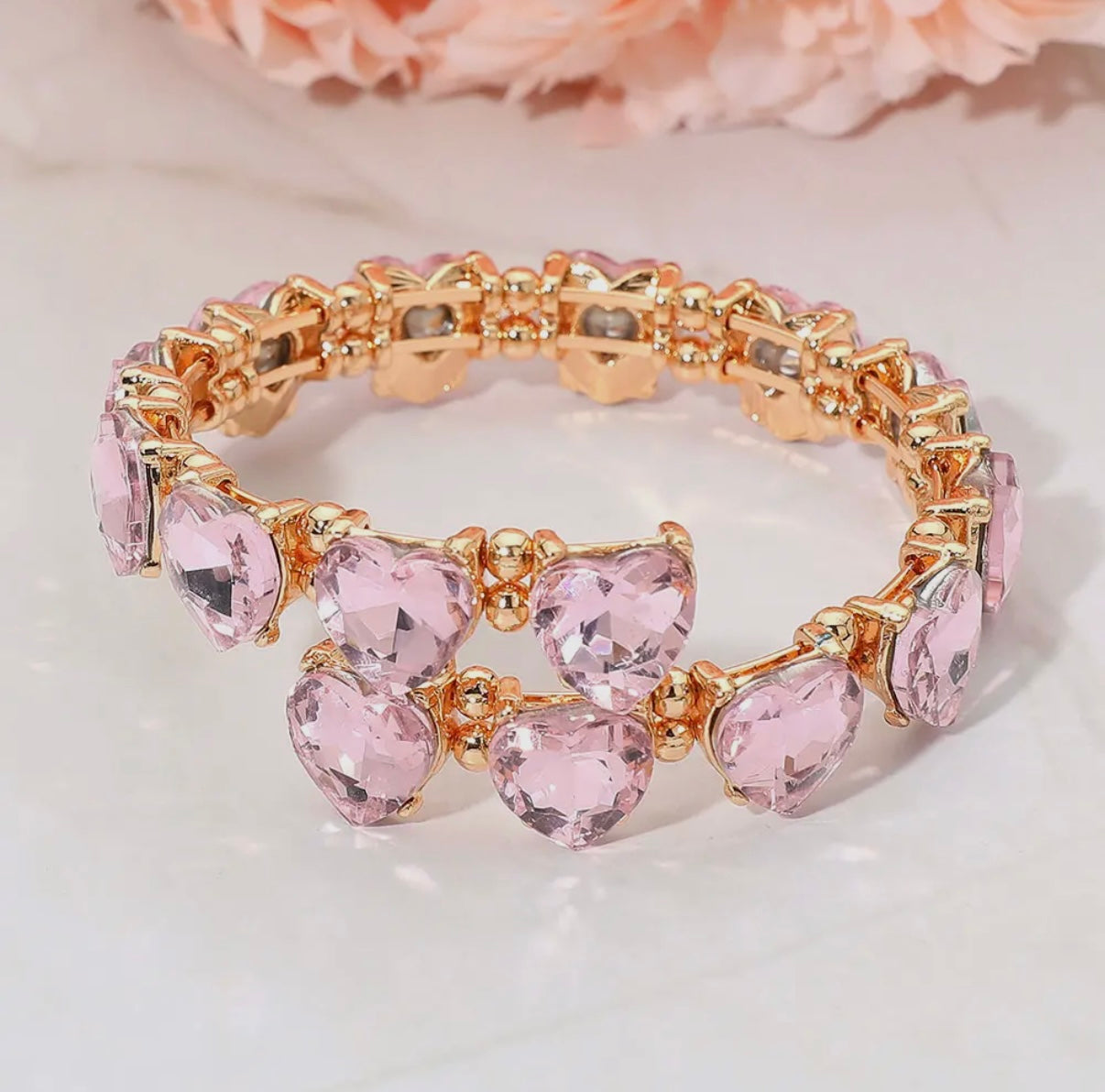 Heart Stone Adjustable Bracelet