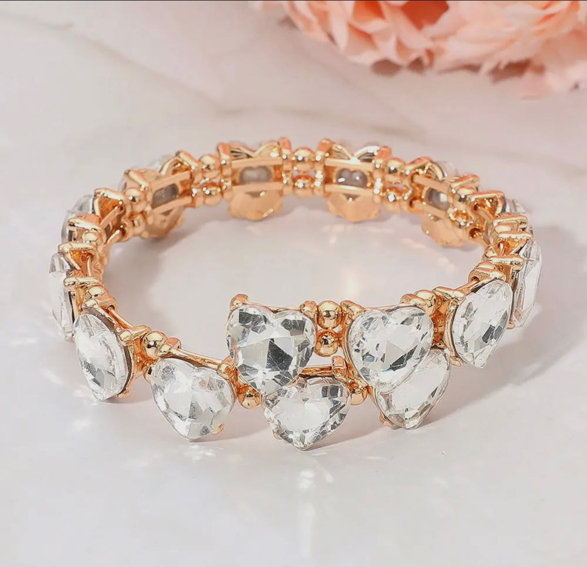 Heart Stone Adjustable Bracelet