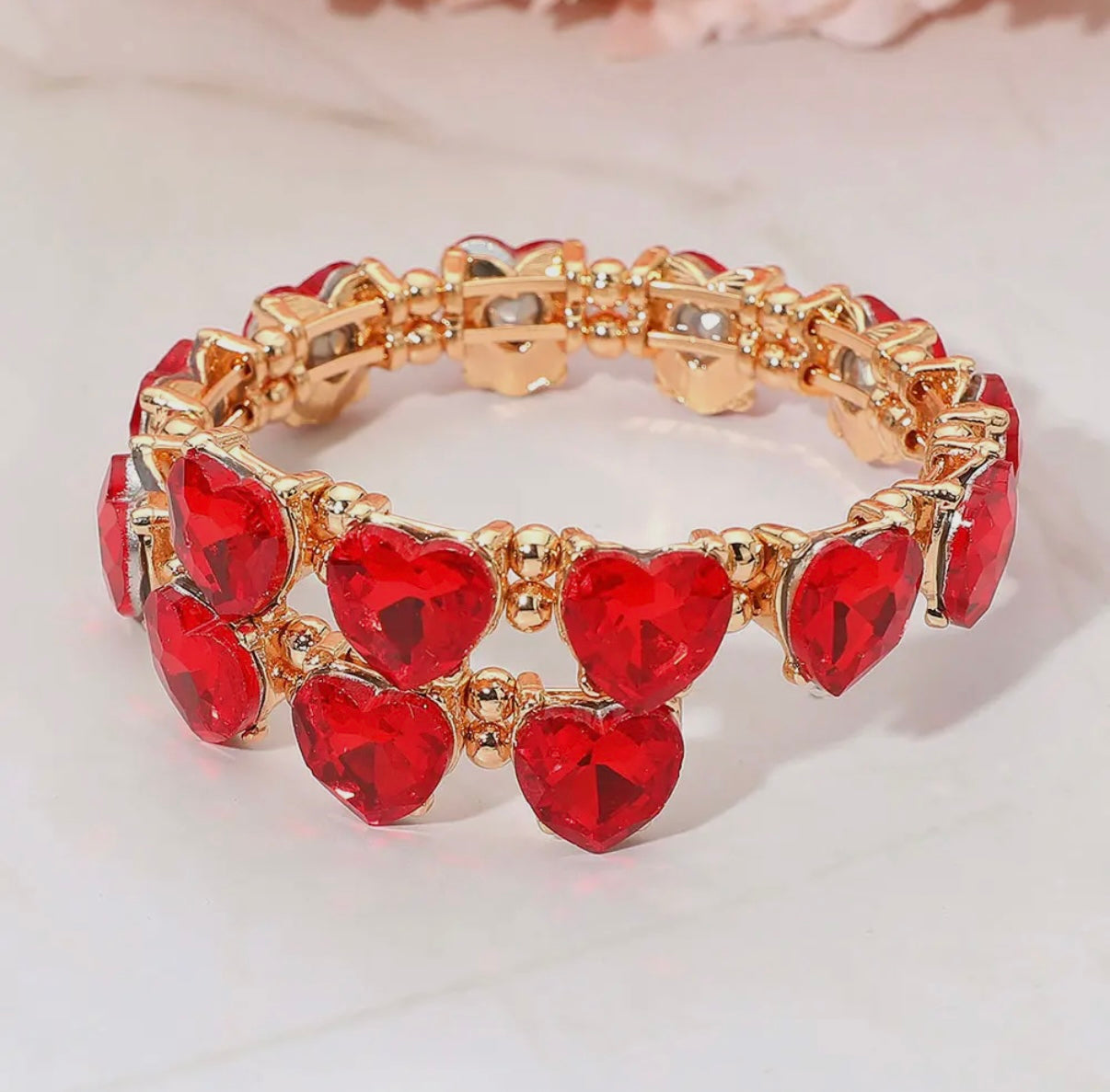 Heart Stone Adjustable Bracelet