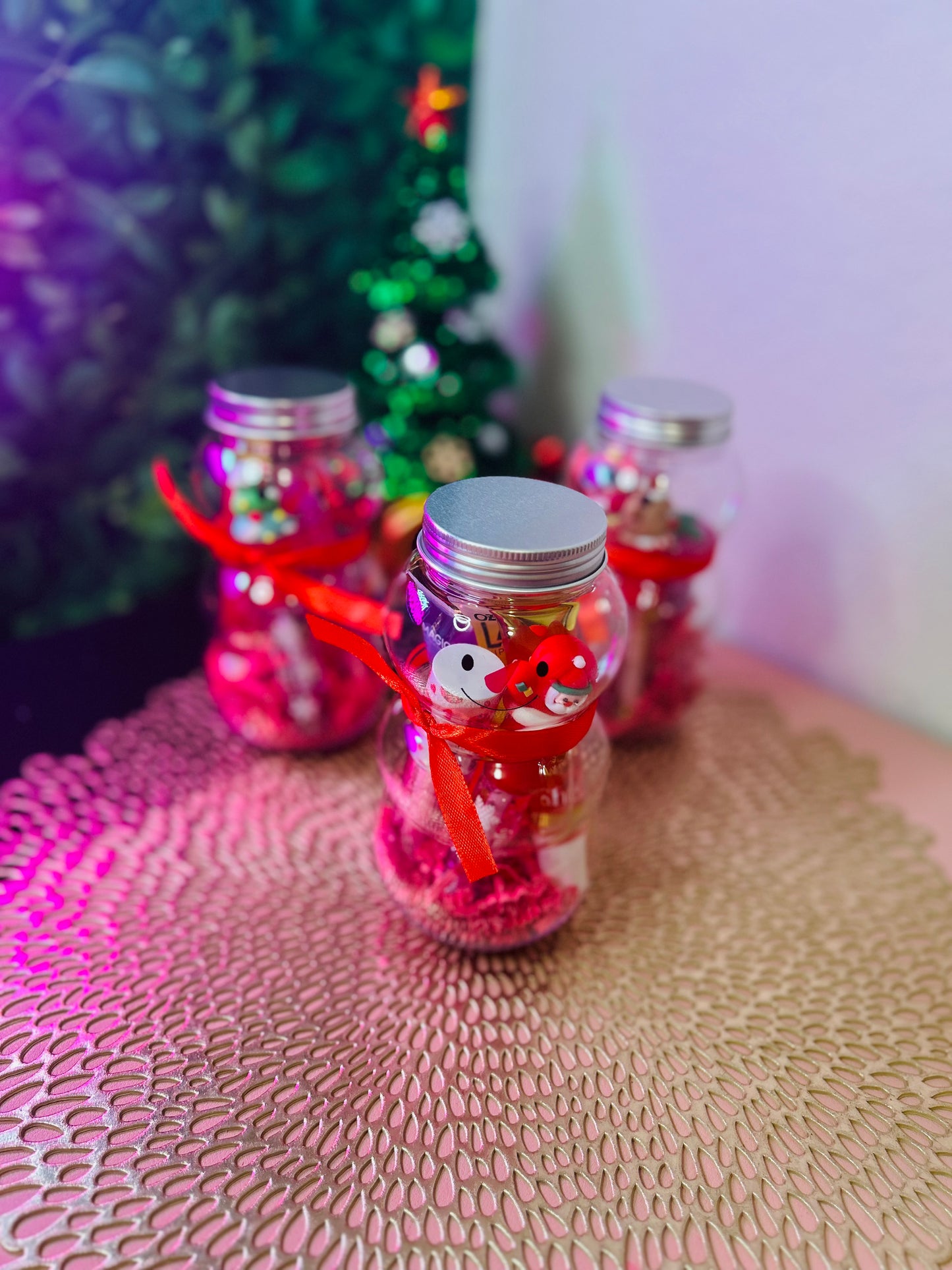 Christmas Special Edition Limited! Snowman Jars with lipgloss/Gift Ideas for Her