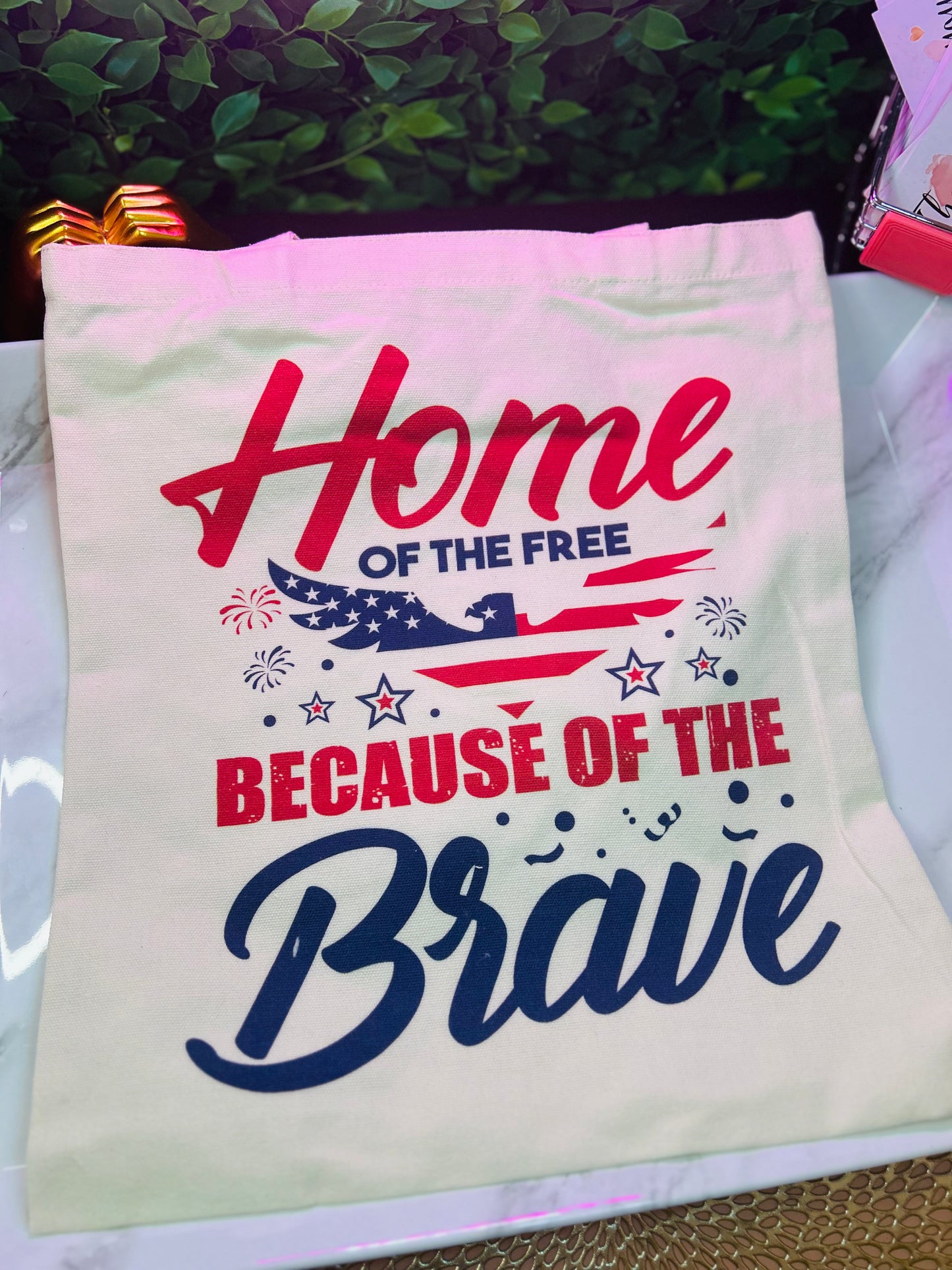 Patriotic Canvas Tote Bags