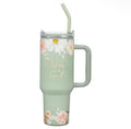 "He Restores My Soul" Tumbler with Straw