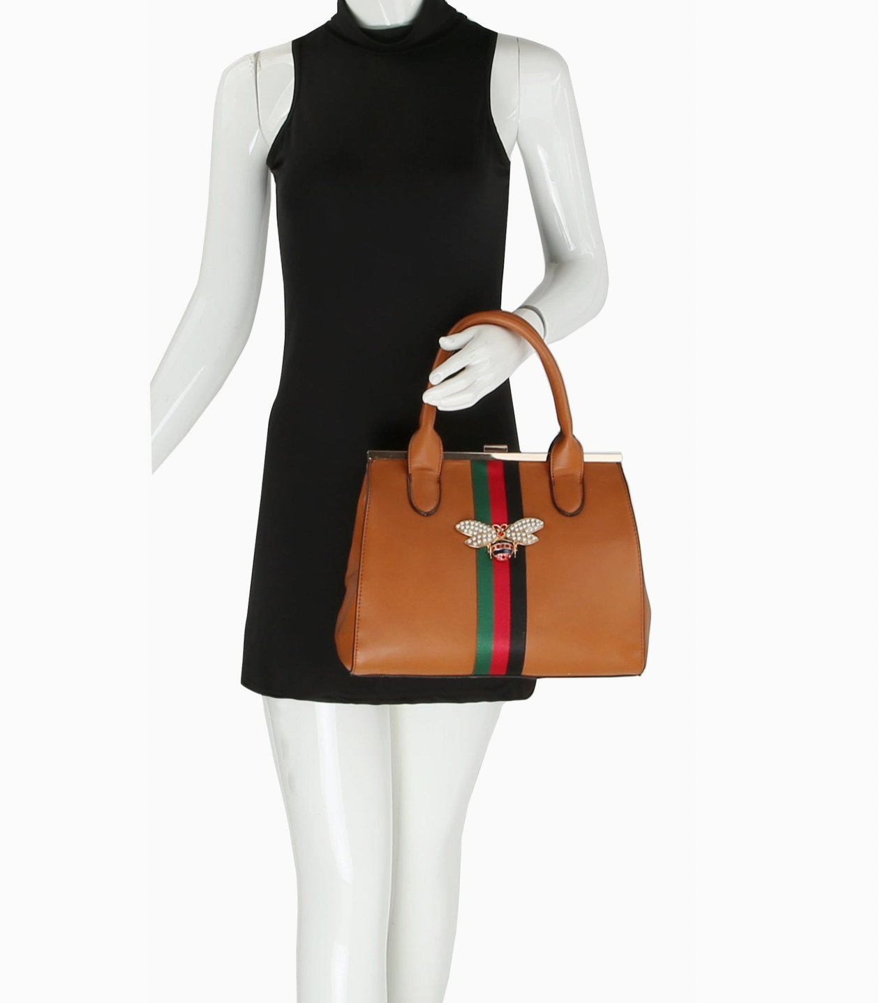 Designer Bee Satchel Purse 2 in 1 Set